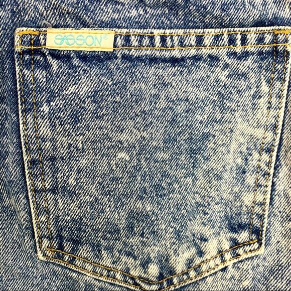 Sasson Vintage RARE Acid Wash Cutoff Denim Jean Shorts 6 - Picture 13 of 16